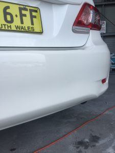 Toyota Corolla rear bar crack AFTER 1