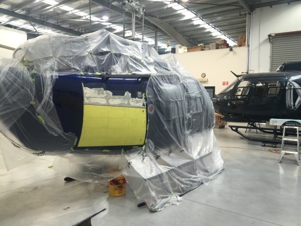 Helicopter Panel Respray Before